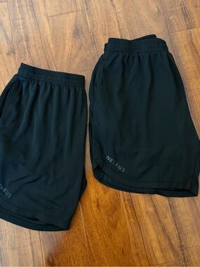 Neleus Men's Black Athletic Shorts — Lightweight Performance